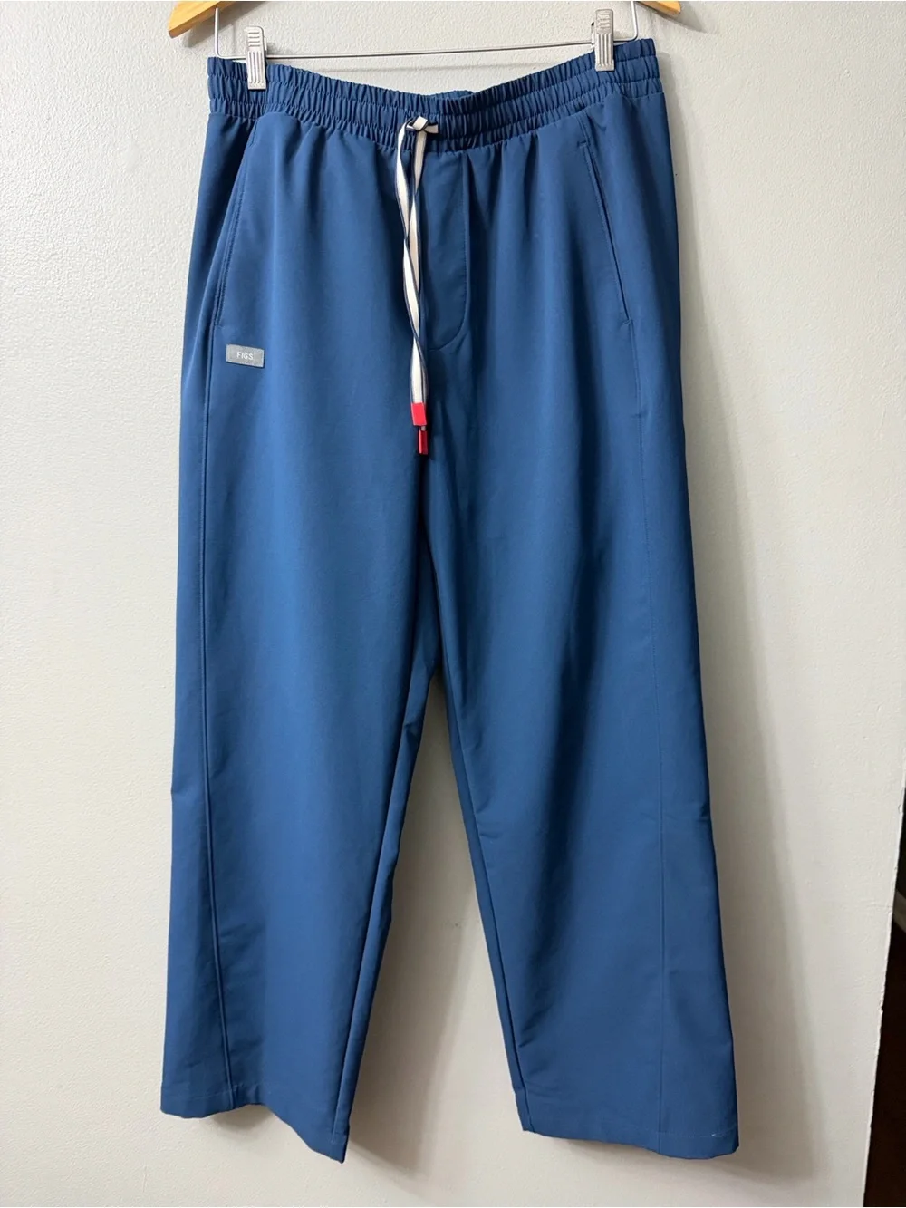 Figs Men's Blue Drawstring Casual Pants Large